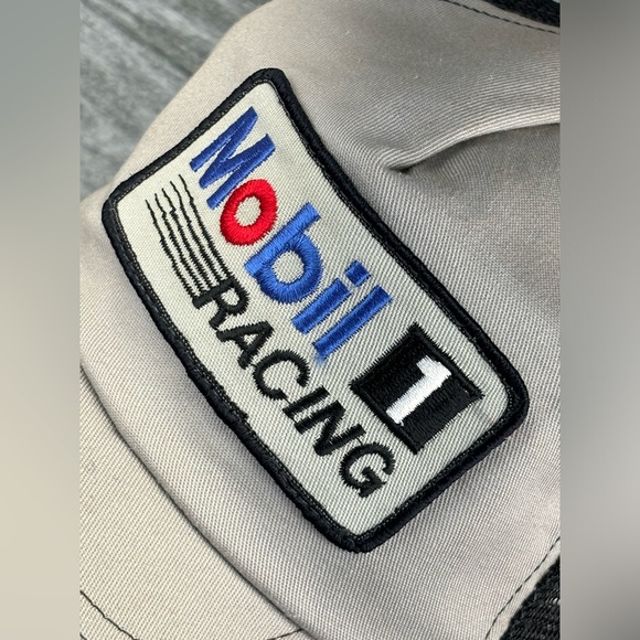 VTG Mobil 1 Racing Patch Mesh Snapback Trucker Hat Stylemaster OSFA USA Made - Picture 5 of 16
